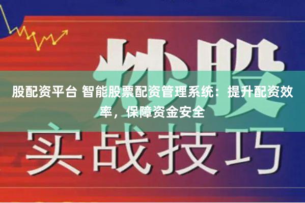 股配资平台 智能股票配资管理系统：提升配资效率，保障资金安全